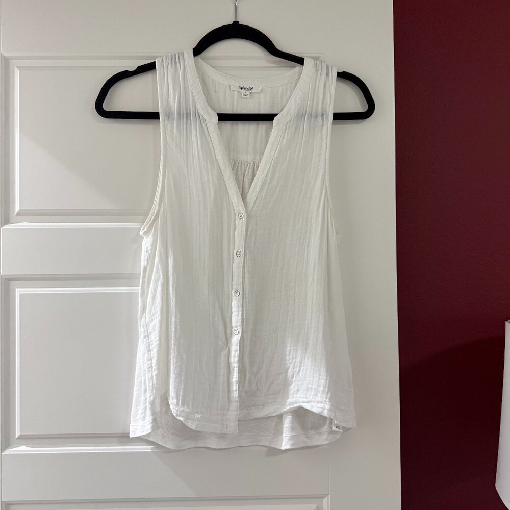 Splendid Button Down Tank